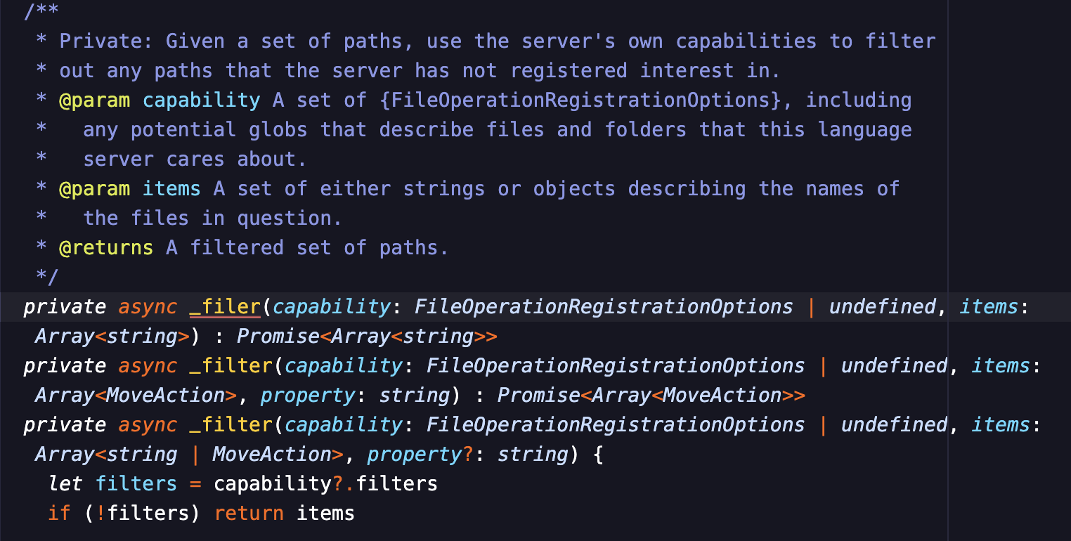 screenshot of syntax theme