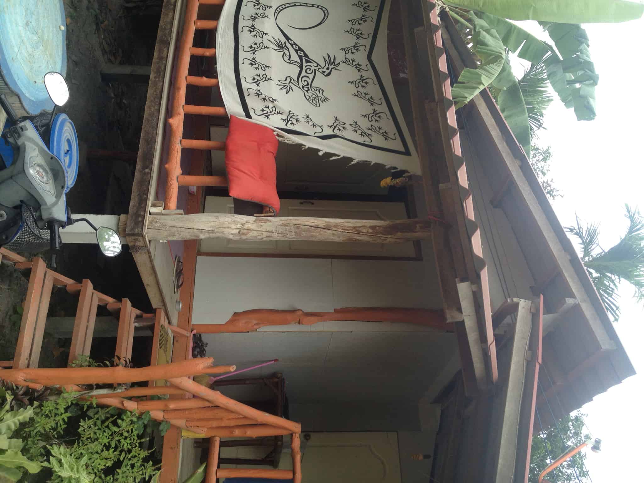 タイの木造家屋の屋根