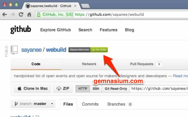 Github Gemnasium Chrome Extension