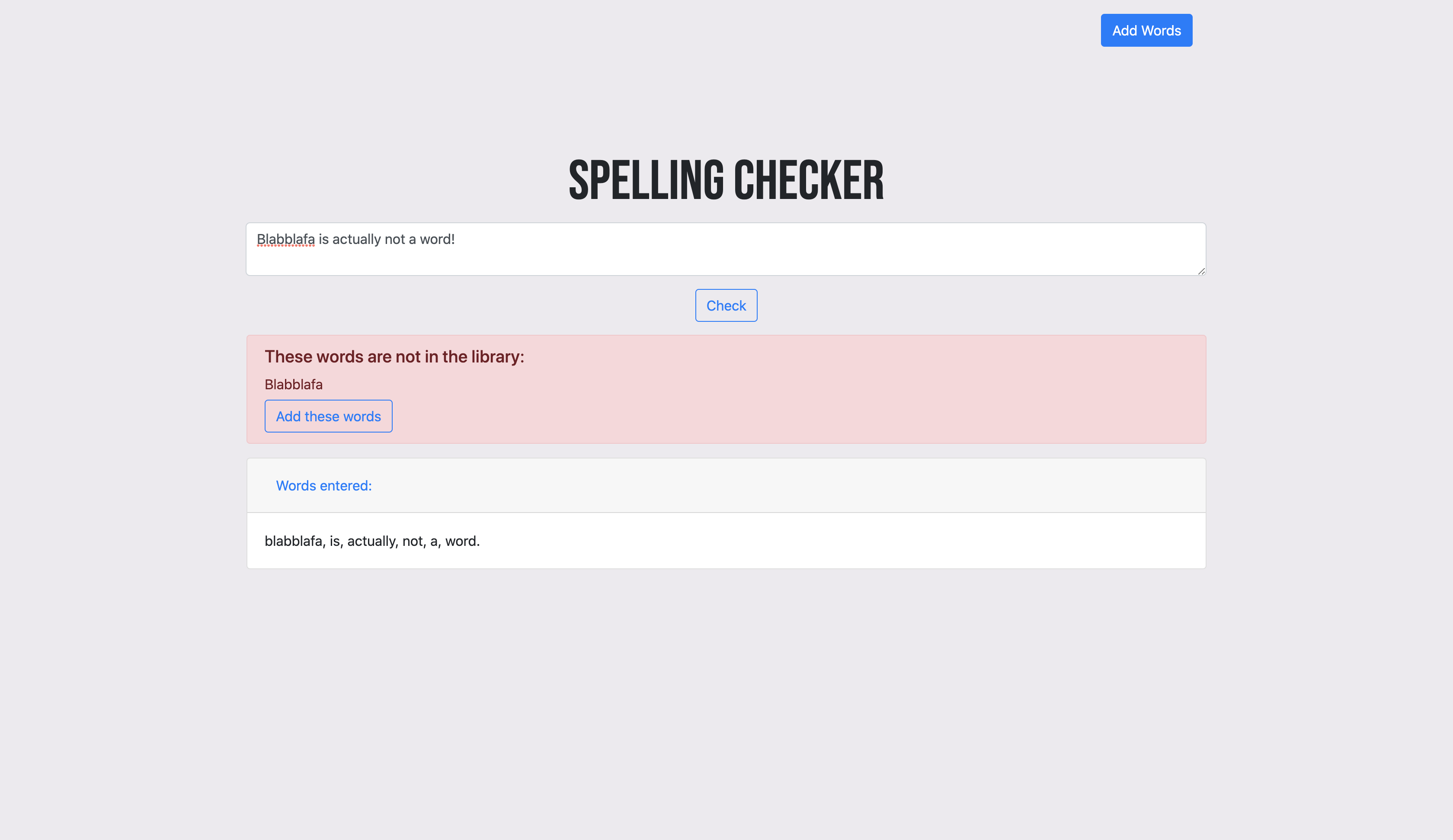 Spelling Checker 0651