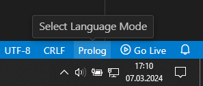 Change Language to Prolog
