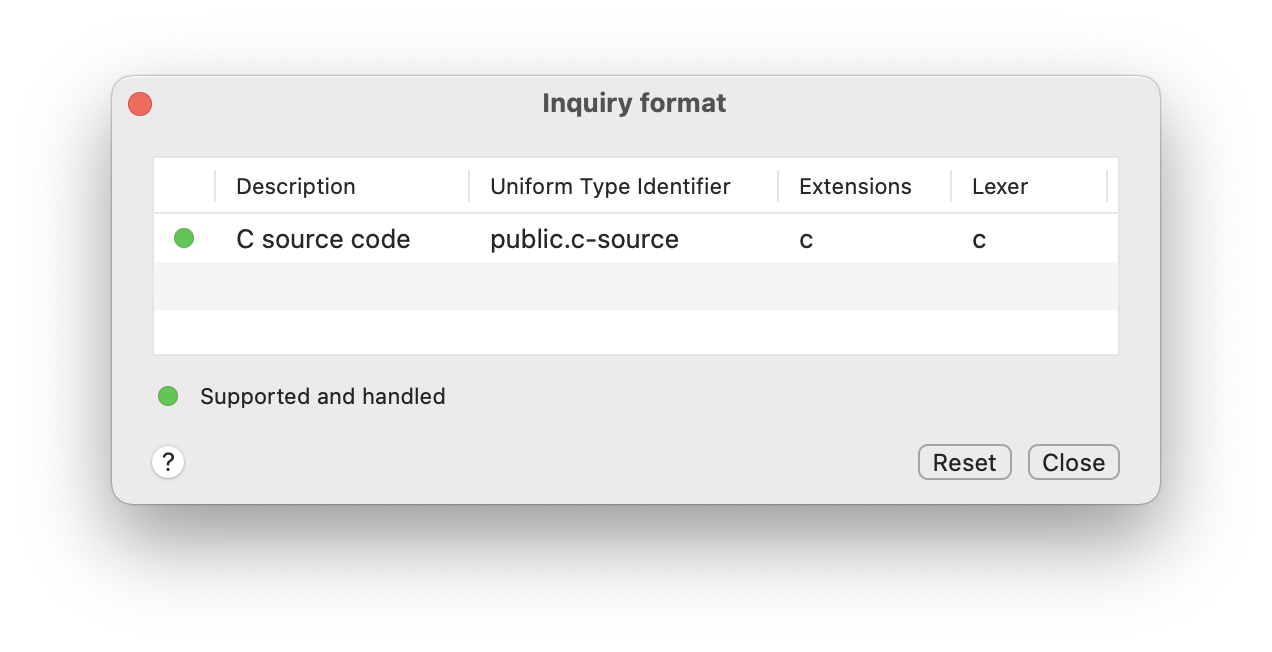 Inquiry window