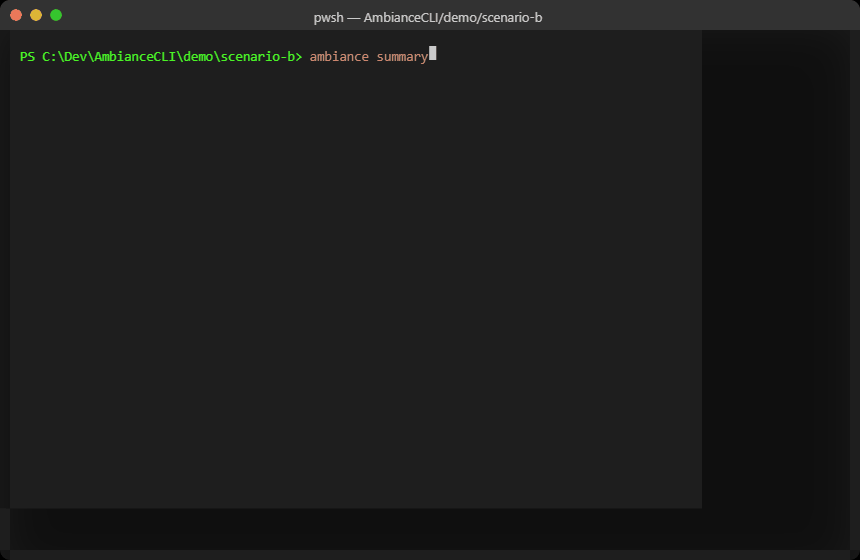 ambiance summary demo