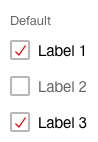 Darstellung der Komponente Checkbox als vertikale Gruppe