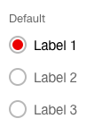 Image of the radio button component as a vertical group