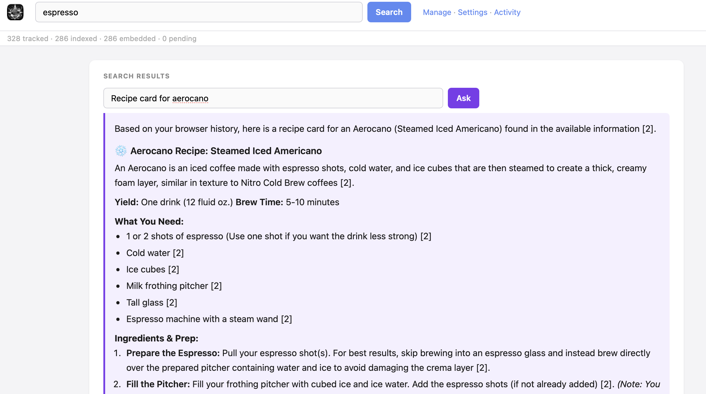 Ask answer