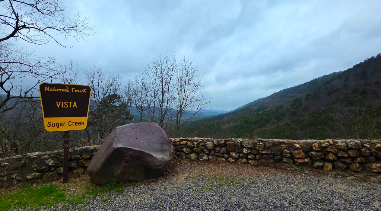 Sugar Creek Vista overlook, Ouachita National Forest, Arkansas