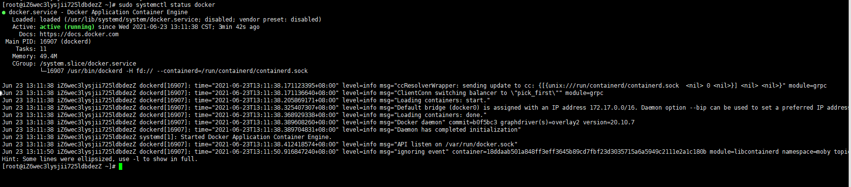 docker check