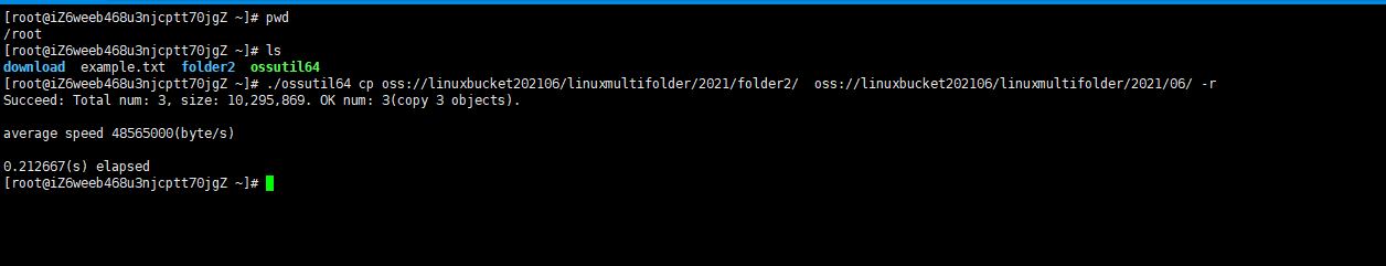Linux copy file 