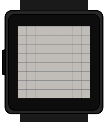 Minesweeper game with an 8x8 grid