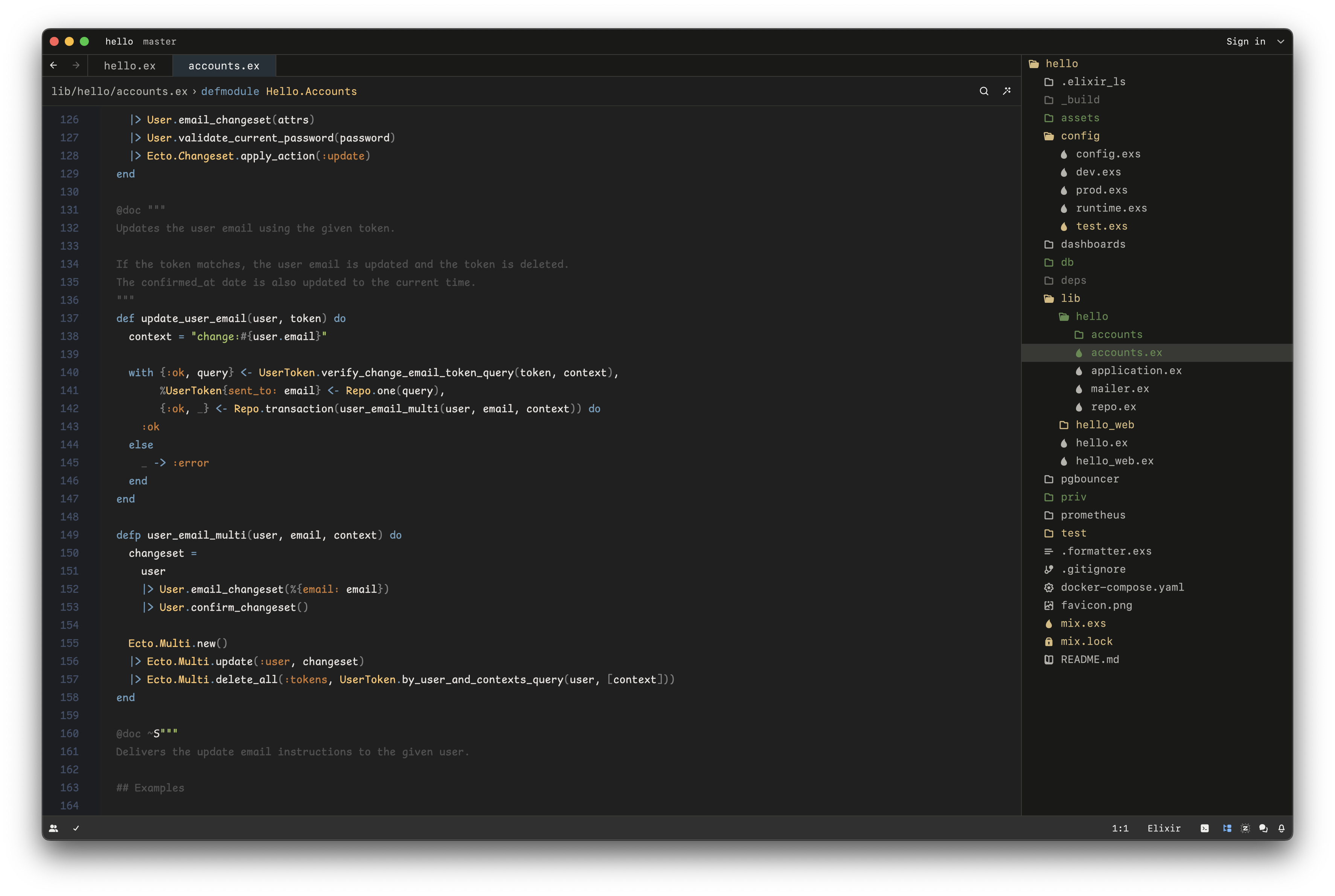 Elixir code