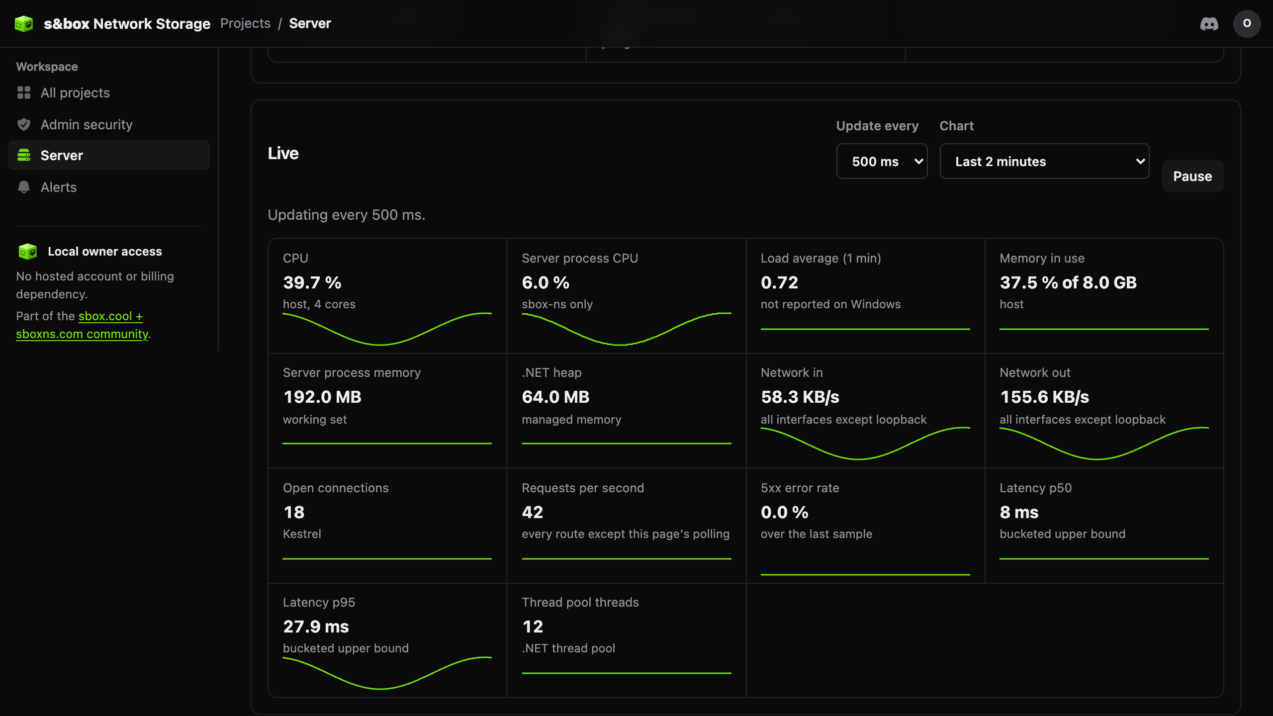 Server monitoring