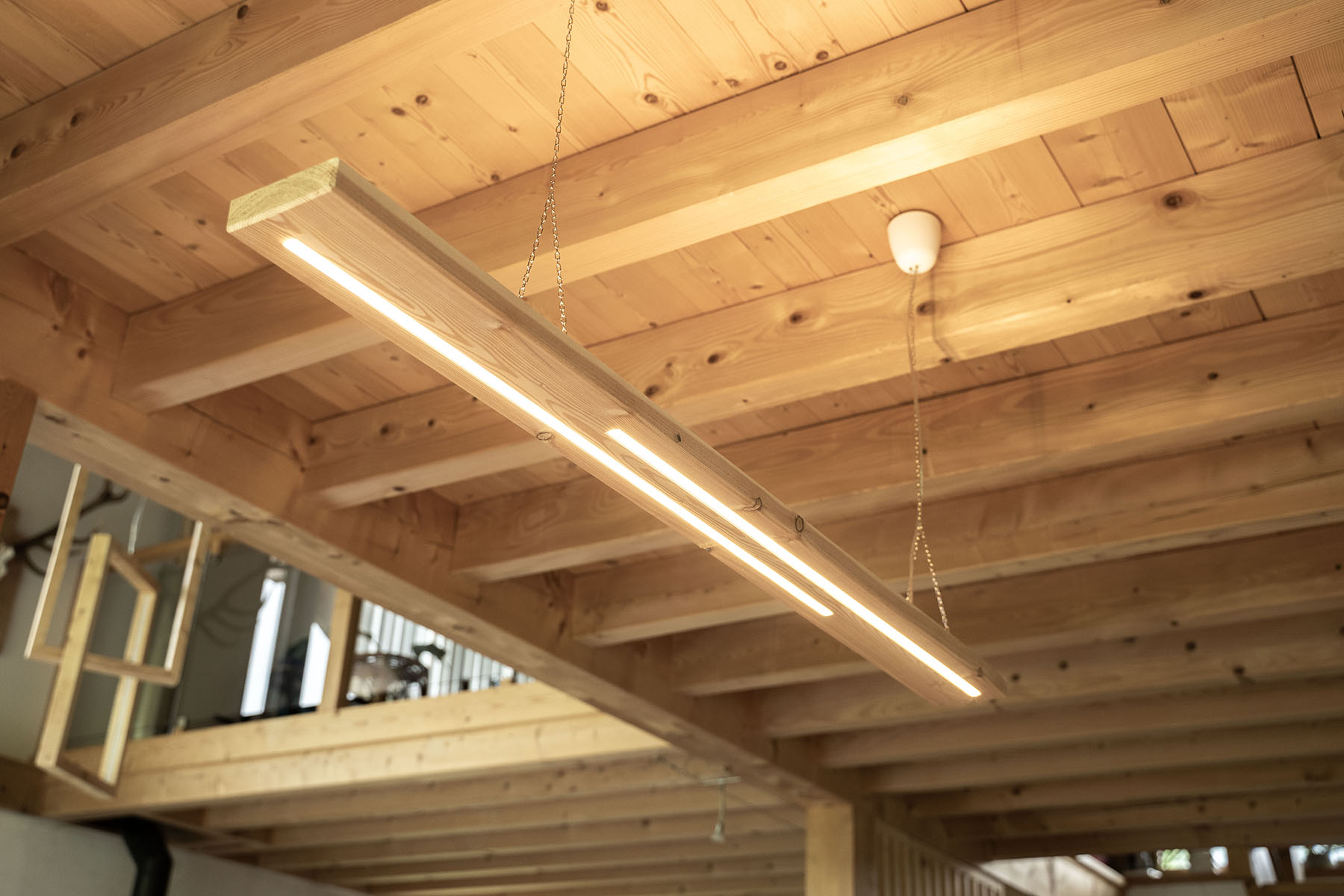 Luminaire salle à manger éclairage haut et bas sur mesure