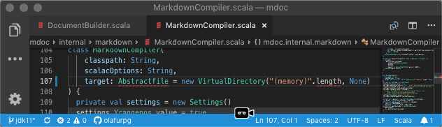 Syntax errors as you type