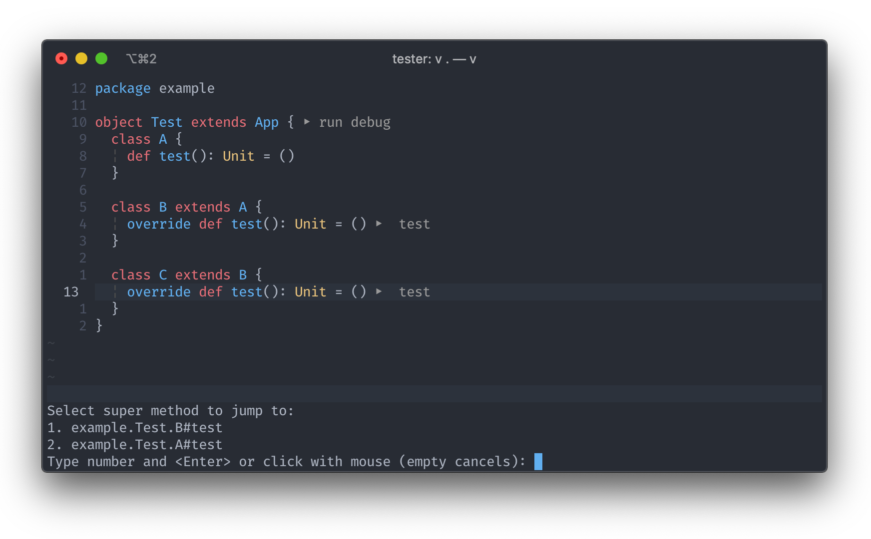 Super Method Hierarchy