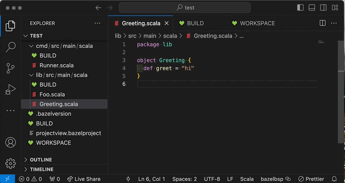 bazel go to references