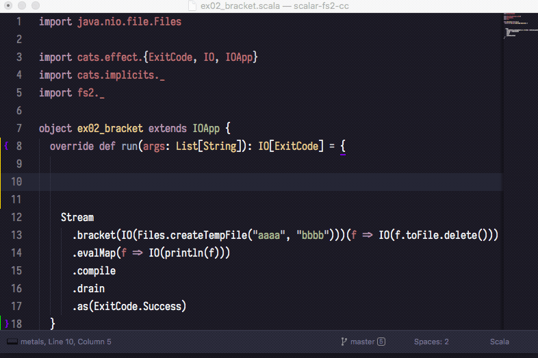 Import after Enter key was hit