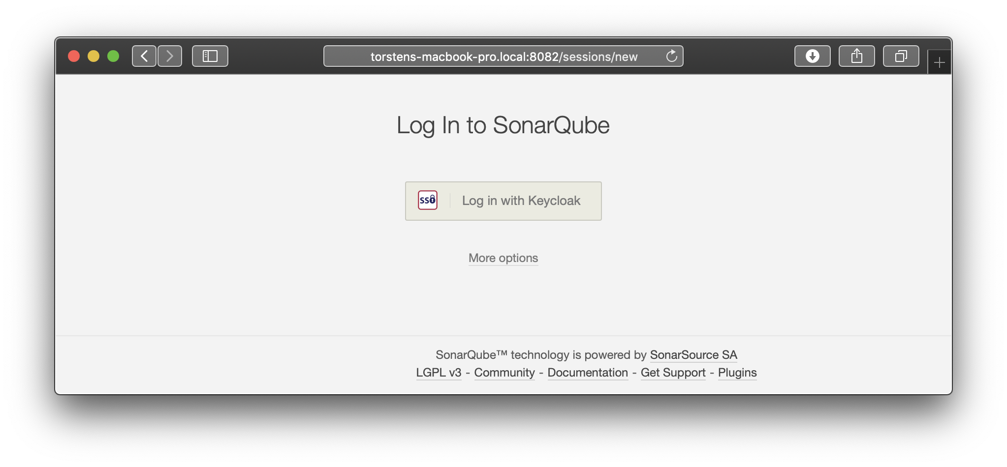 SonarQube Login