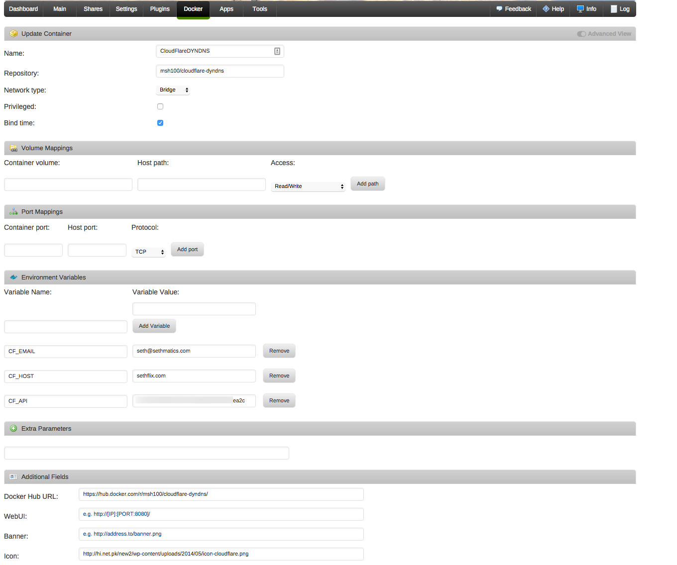 unraid setup vpn