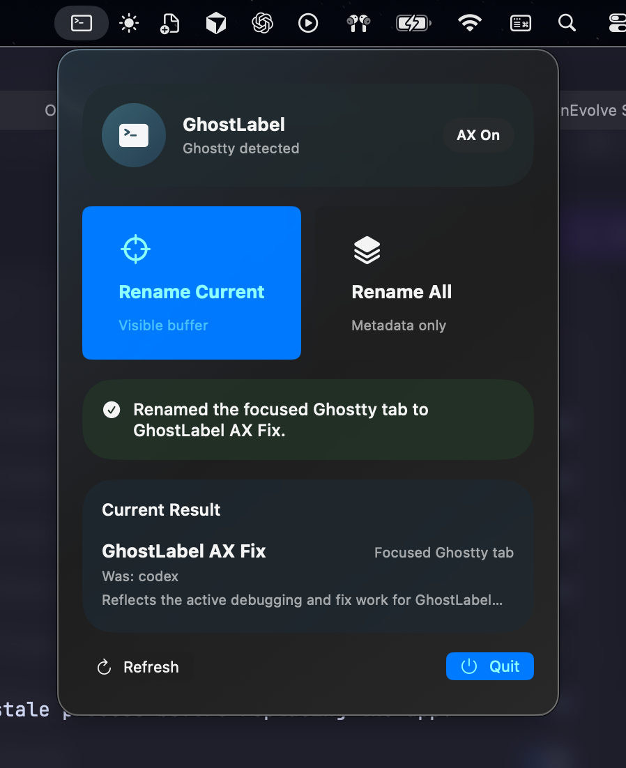 GhostLabel screenshot