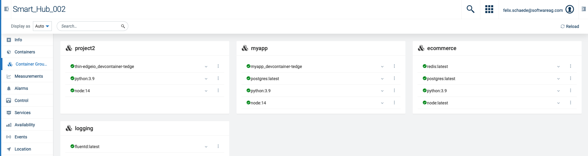 Container Container Management Screenshot