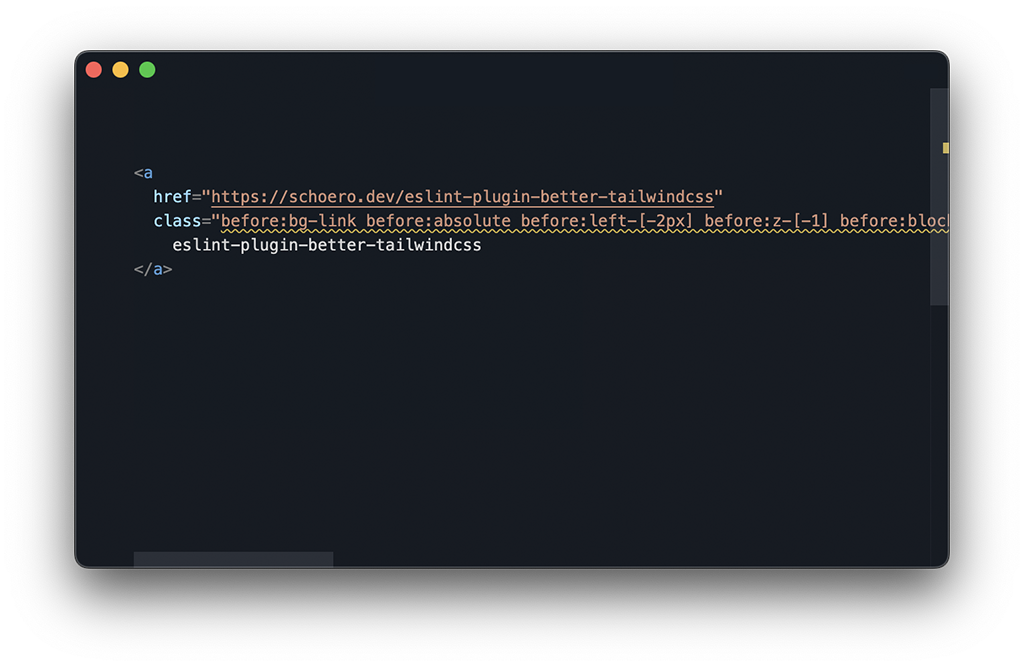 eslint-plugin-better-tailwindcss example