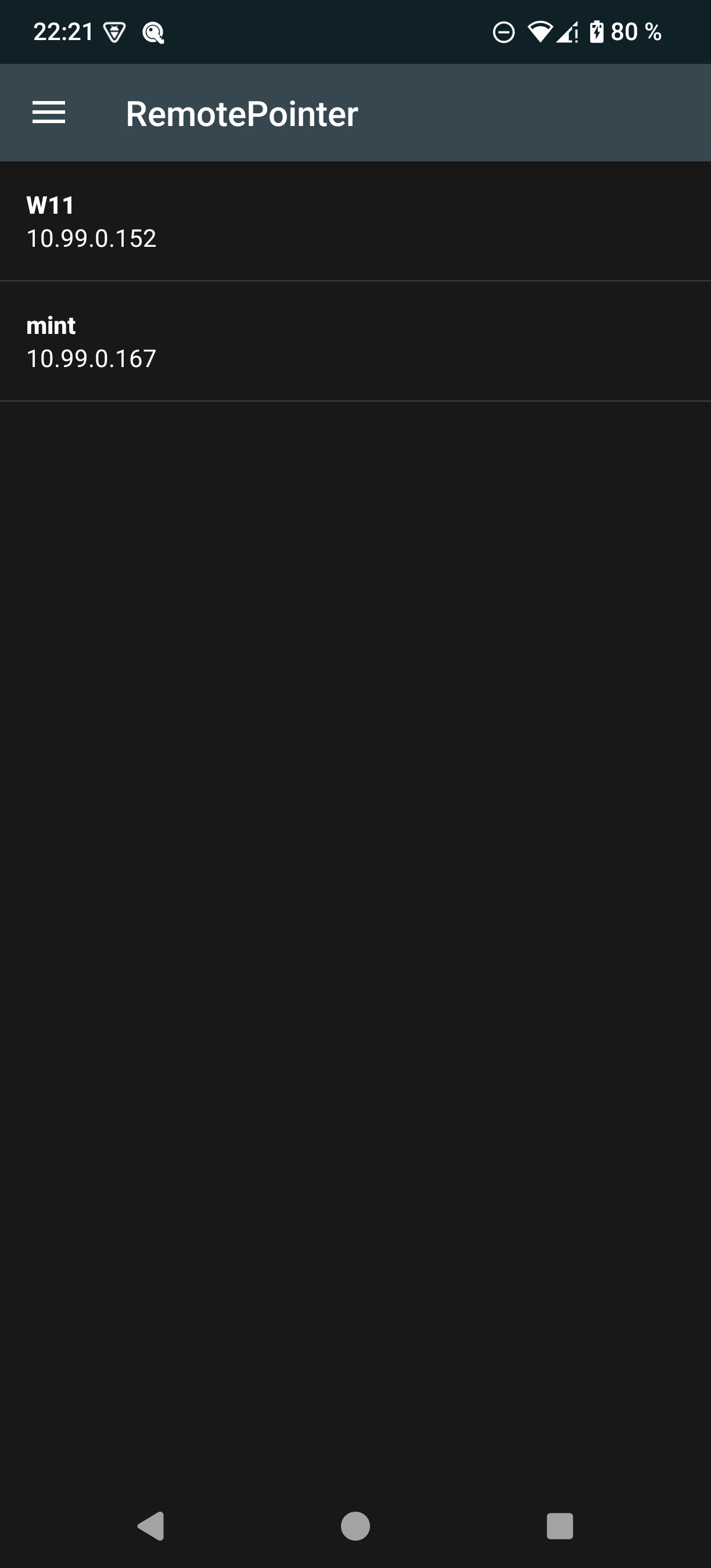 Screenshot 1 of RemotePointer — opens full size