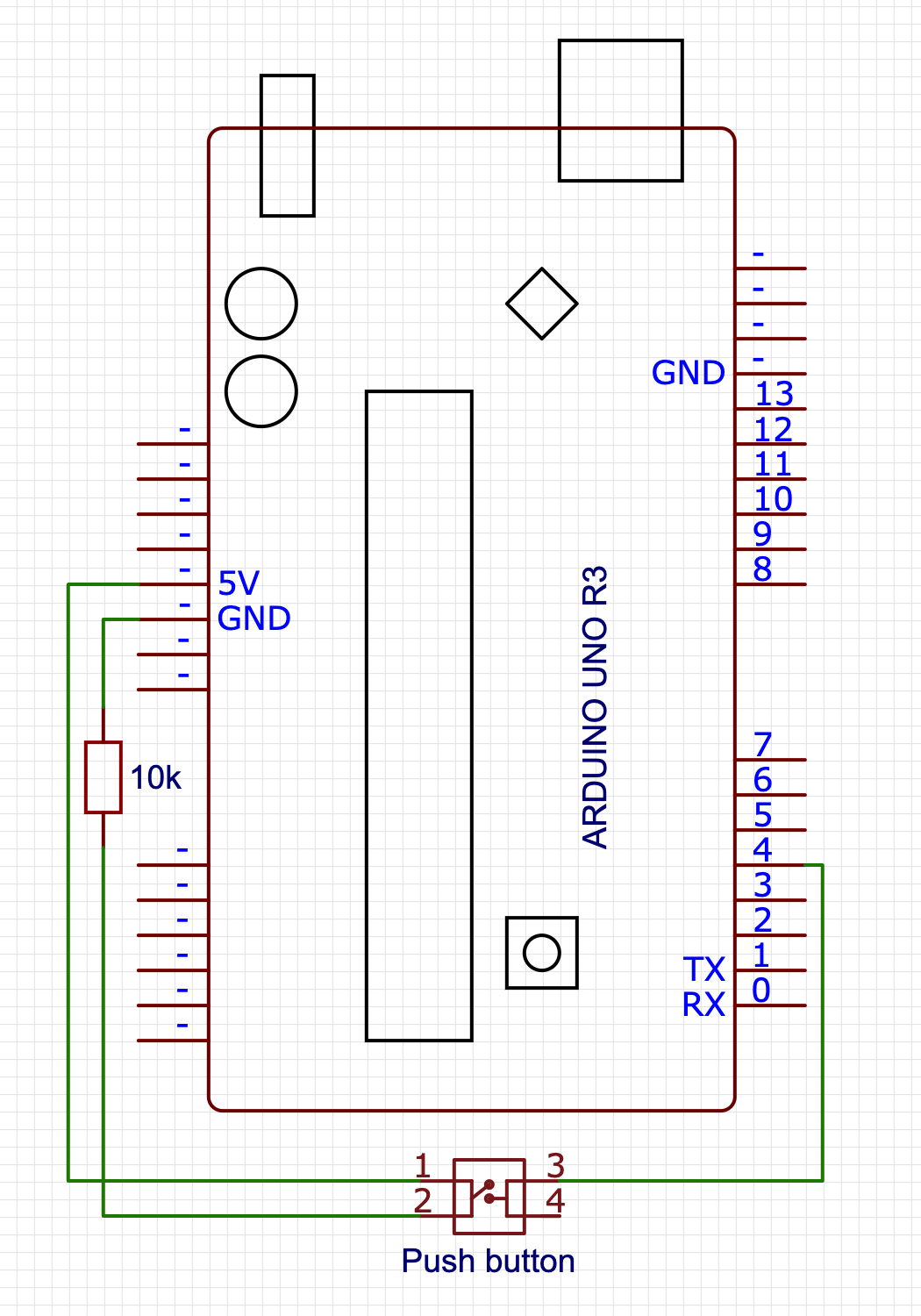 simple button diagram