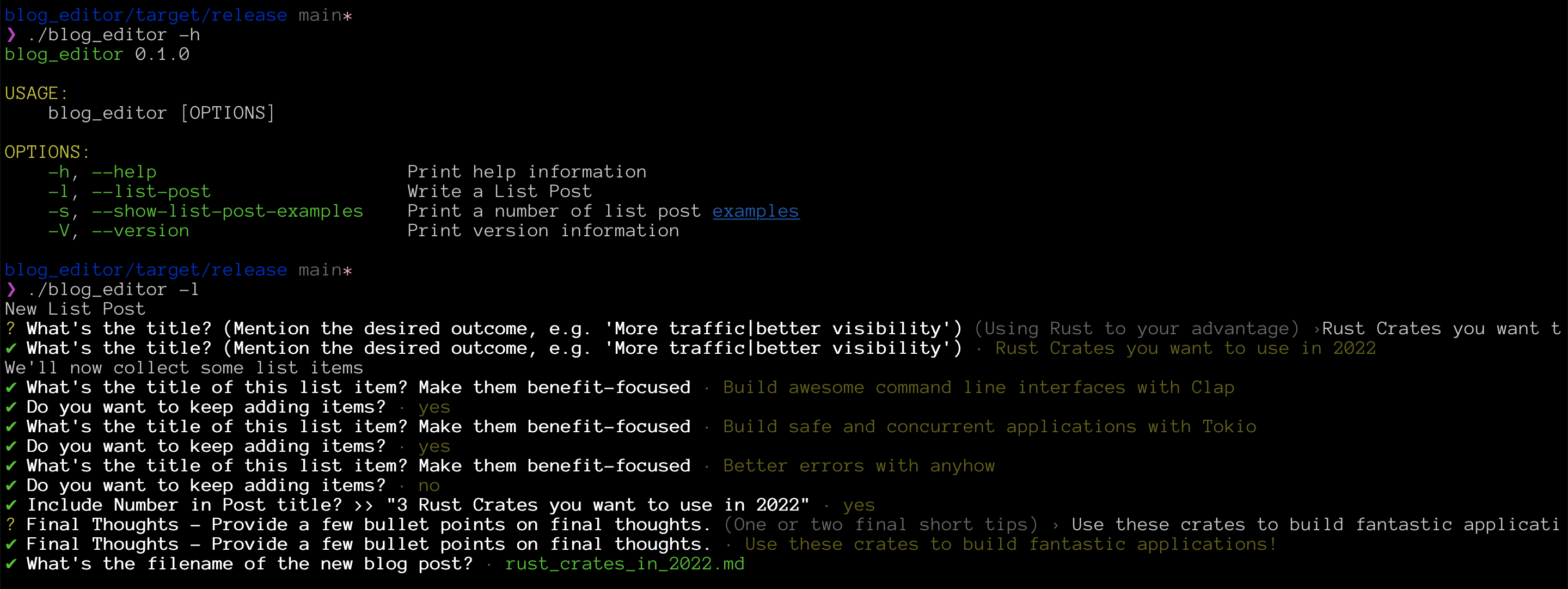 Screenshot CLI