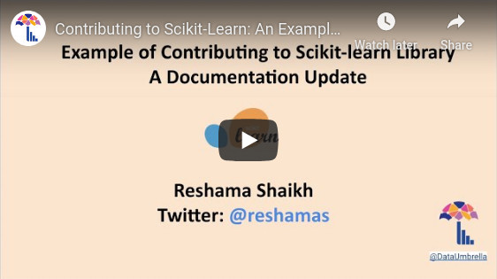 Example of Submitting a Pull request to scikit-learn