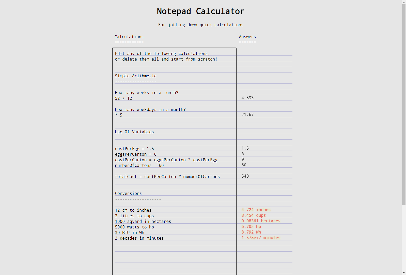 notepad-calculator