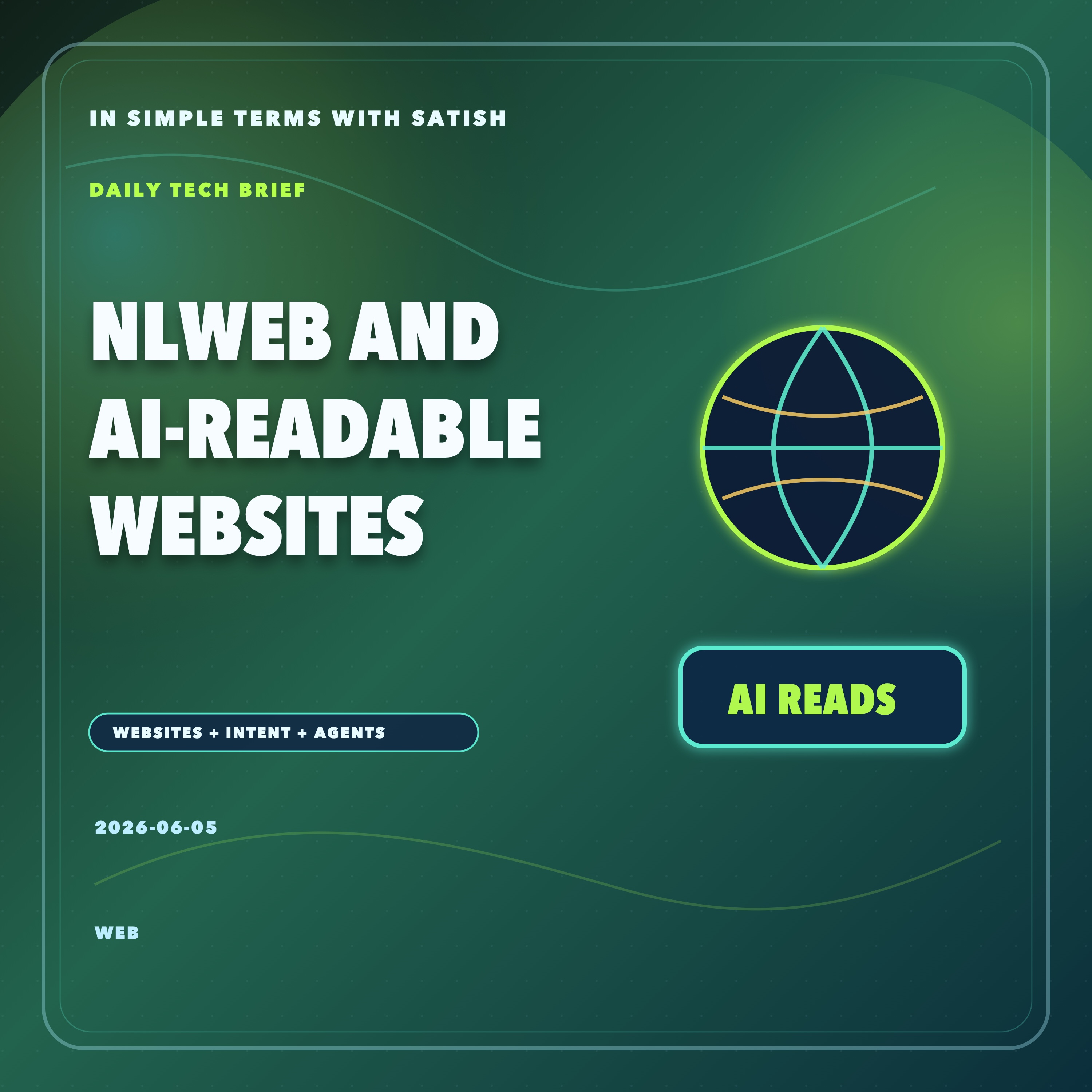 NLWeb and AI-readable websites artwork