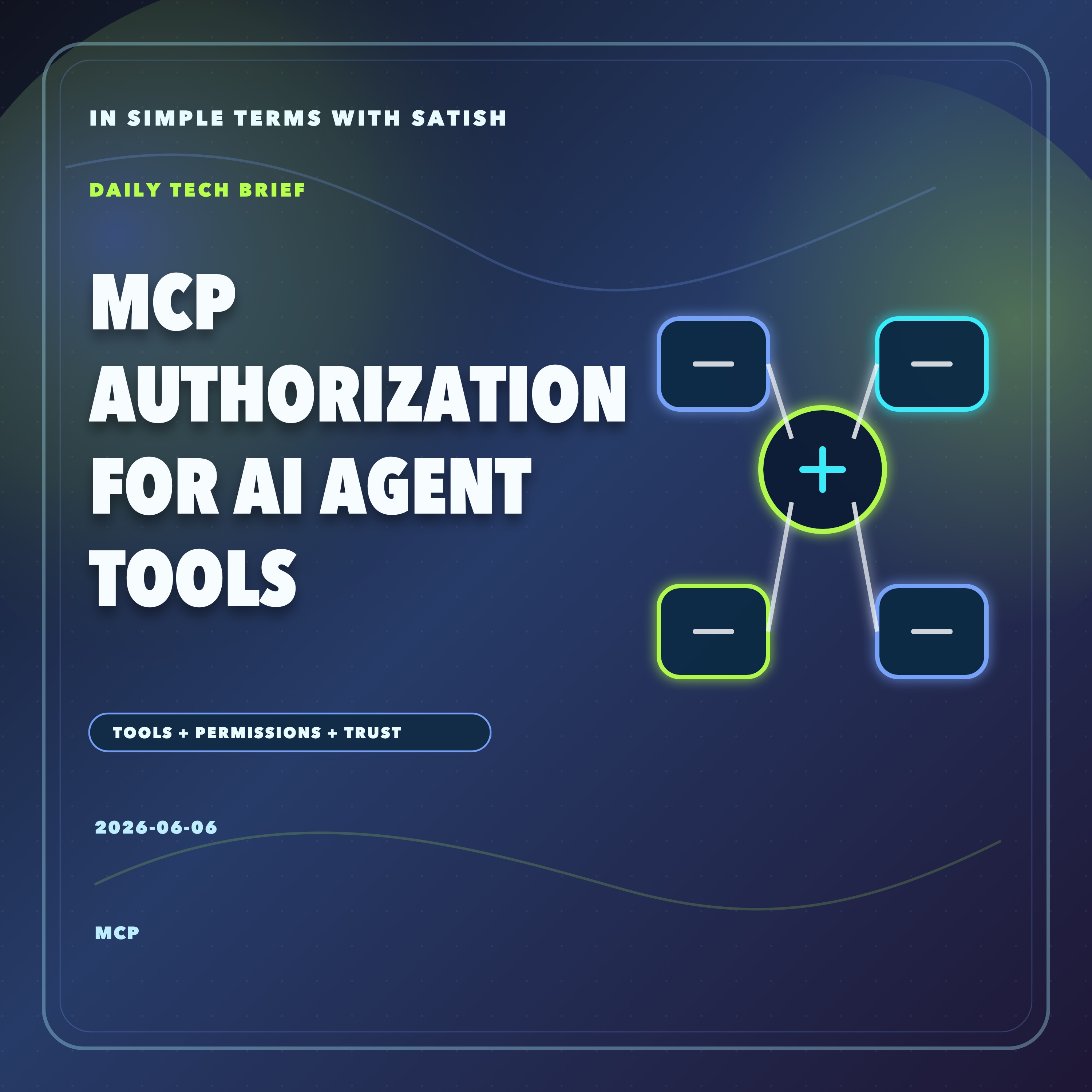 MCP Authorization for AI Agent Tools artwork