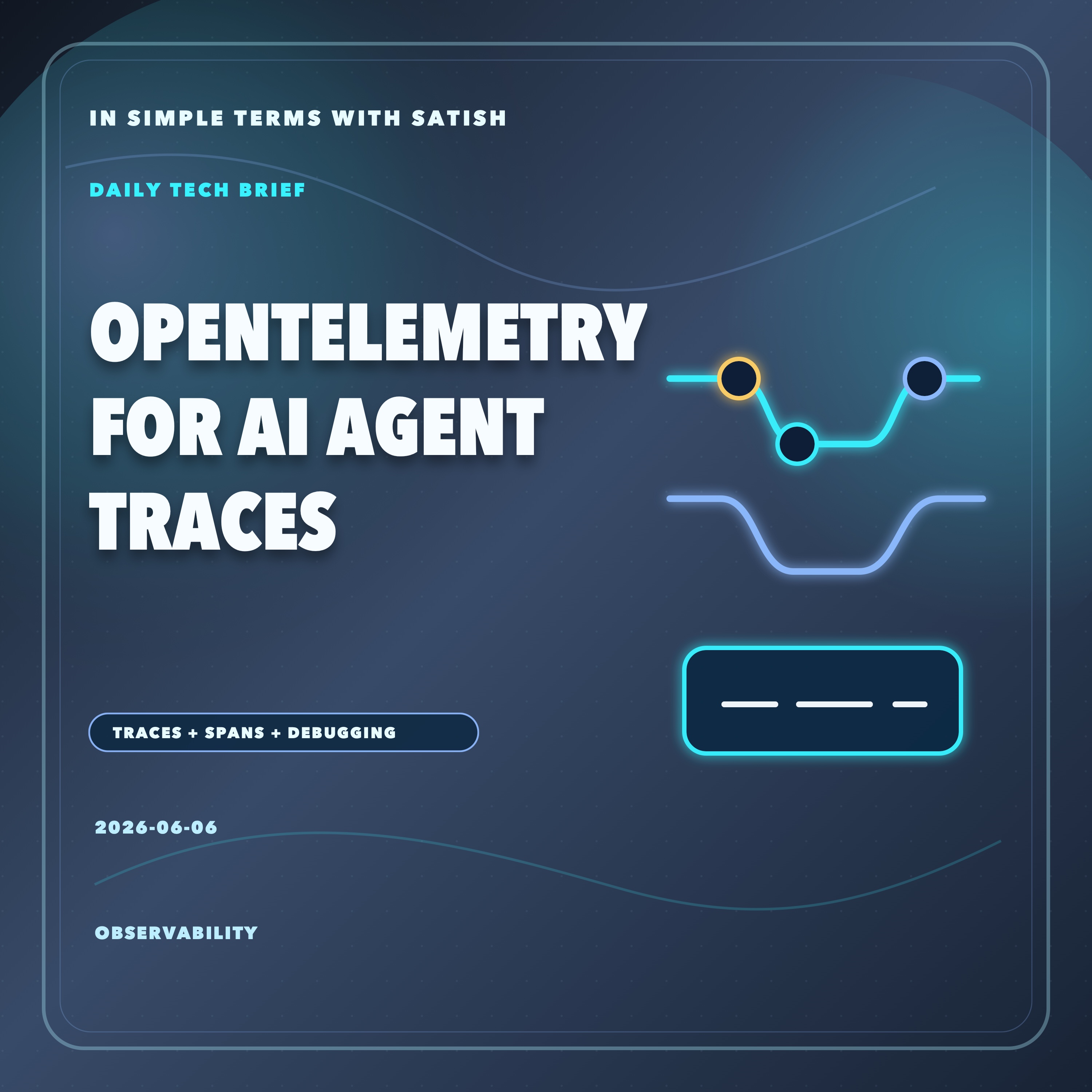 OpenTelemetry for AI Agent Traces artwork