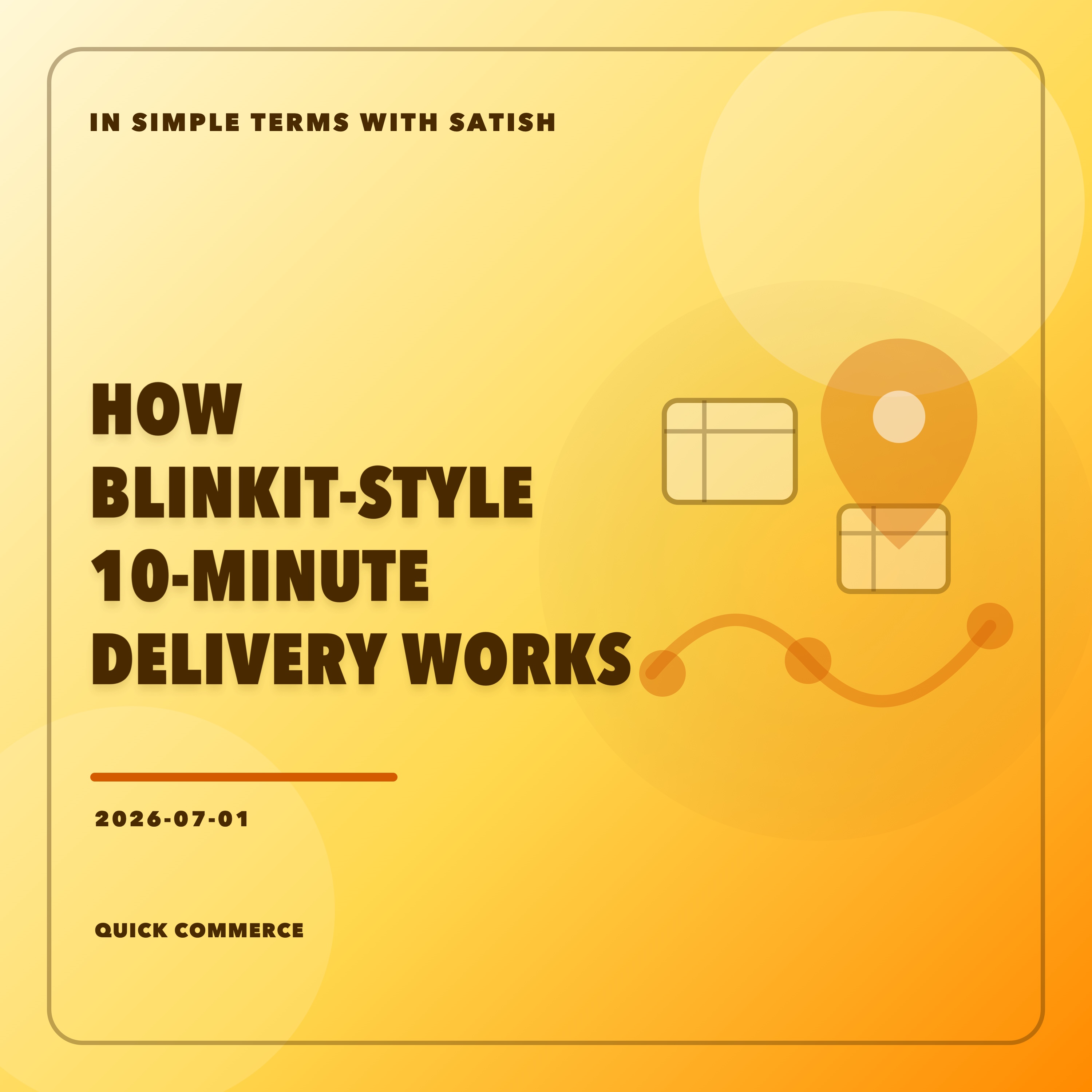 How Blinkit-Style 10-Minute Delivery Works artwork
