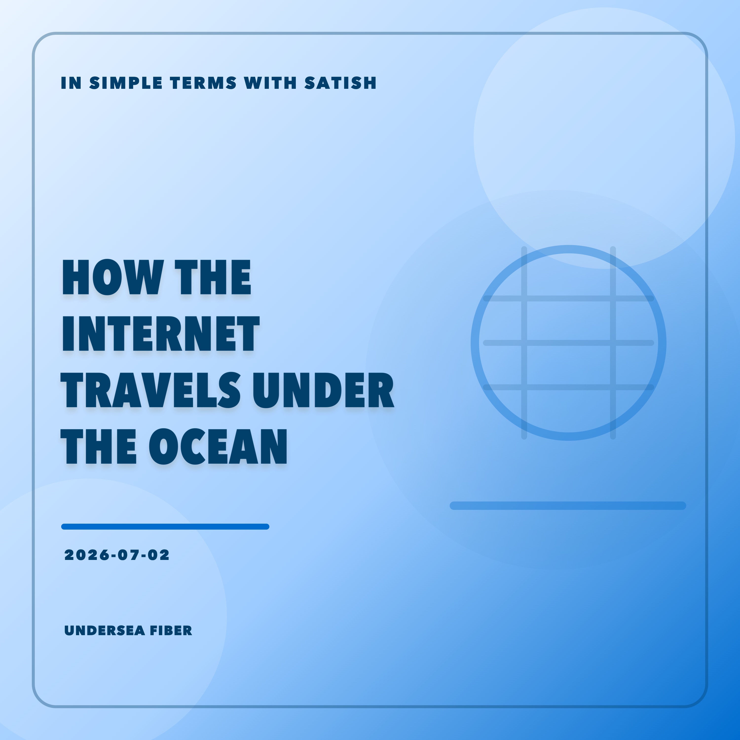 How The Internet Travels Under The Ocean artwork