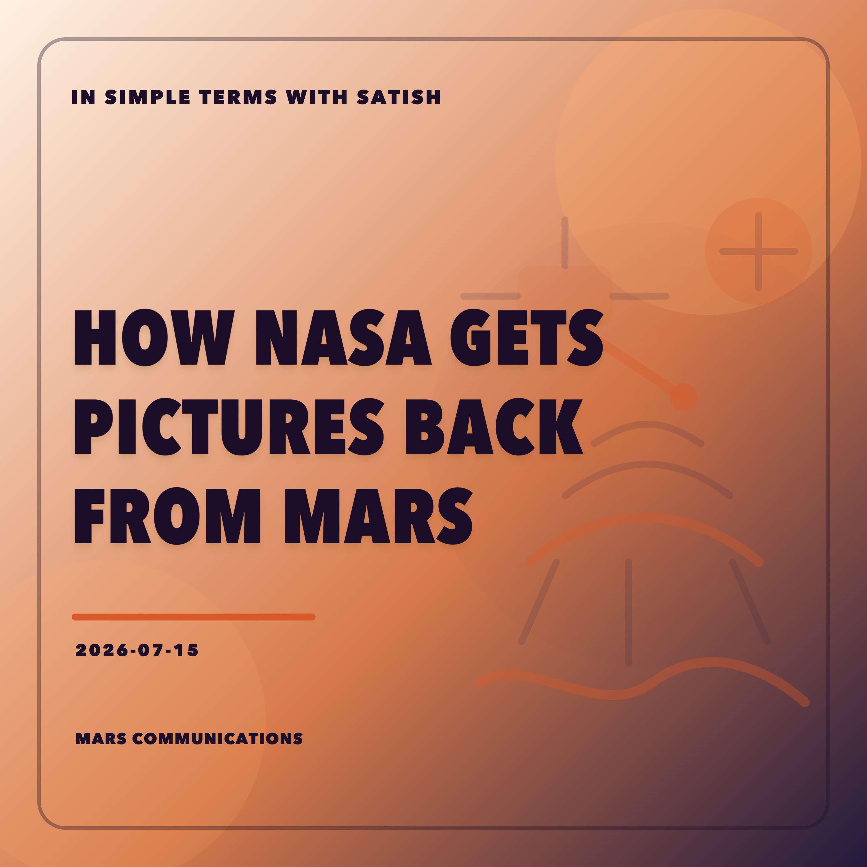 How NASA Gets Pictures Back From Mars artwork