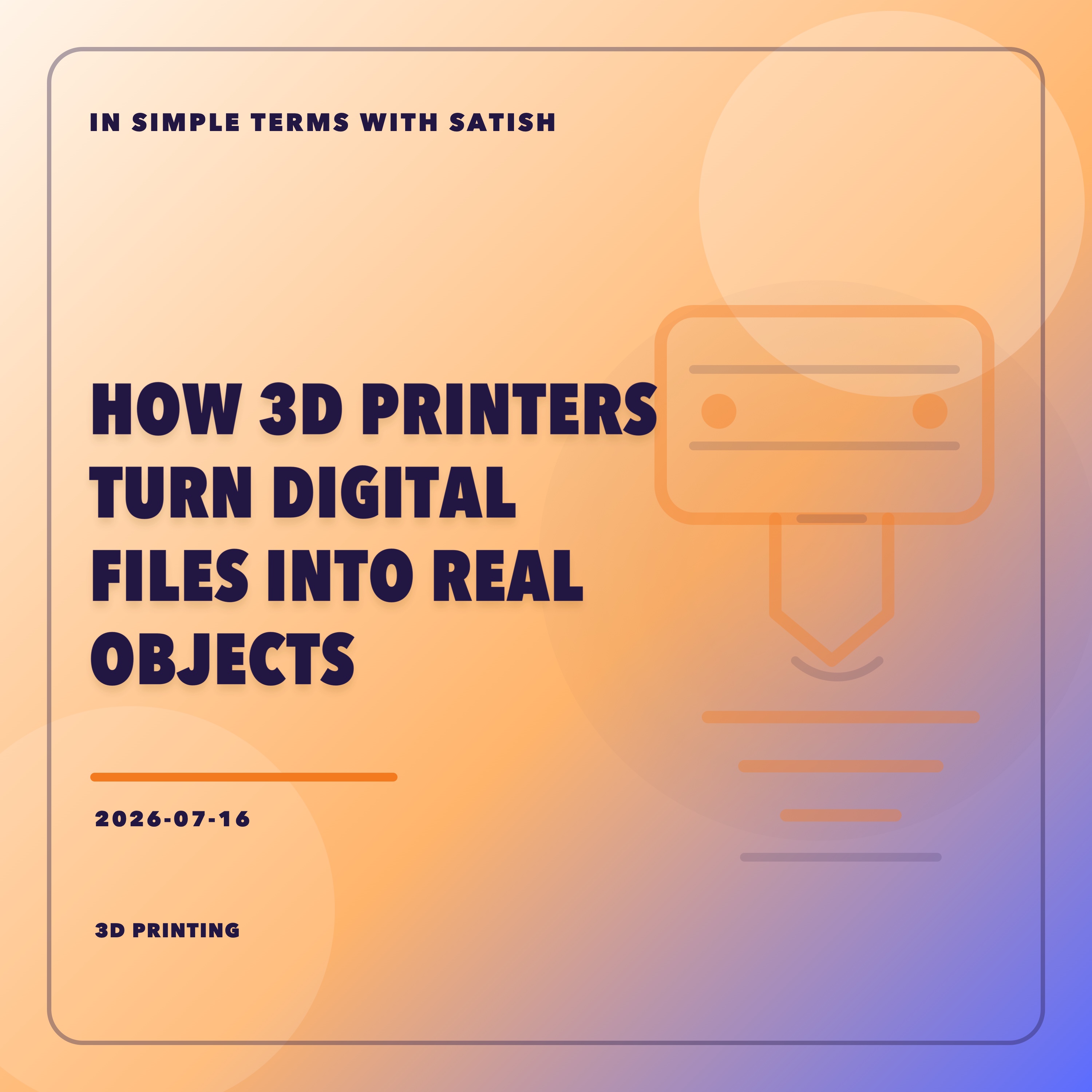 How 3D Printers Turn Digital Files Into Real Objects artwork