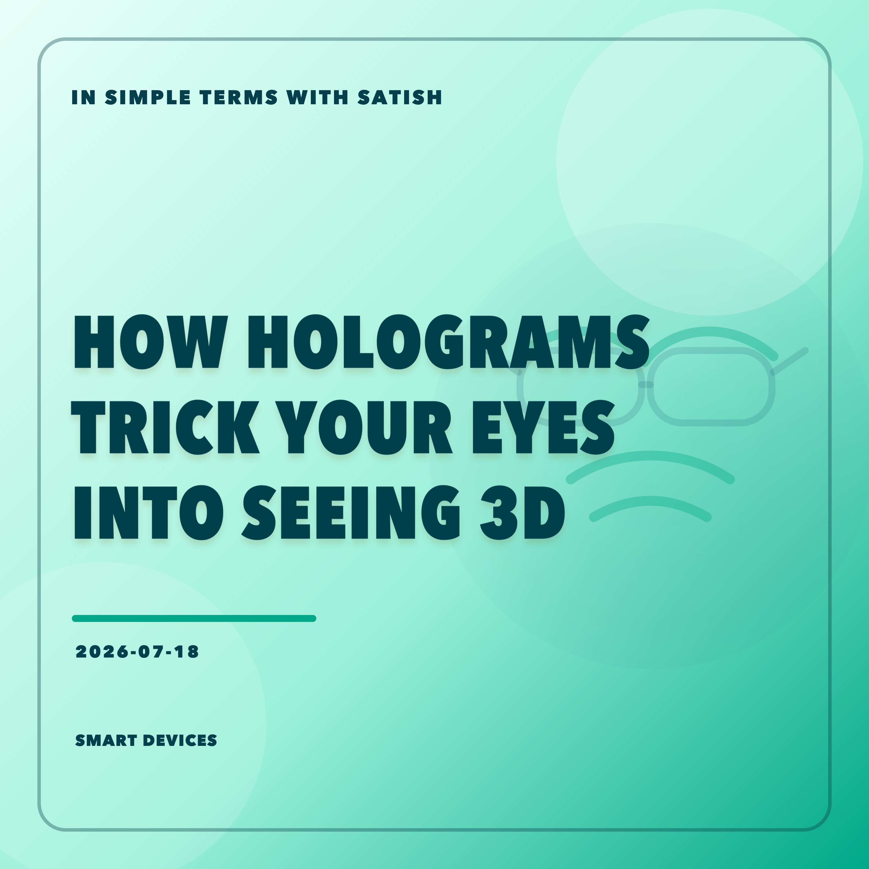 How Holograms Trick Your Eyes Into Seeing 3D artwork