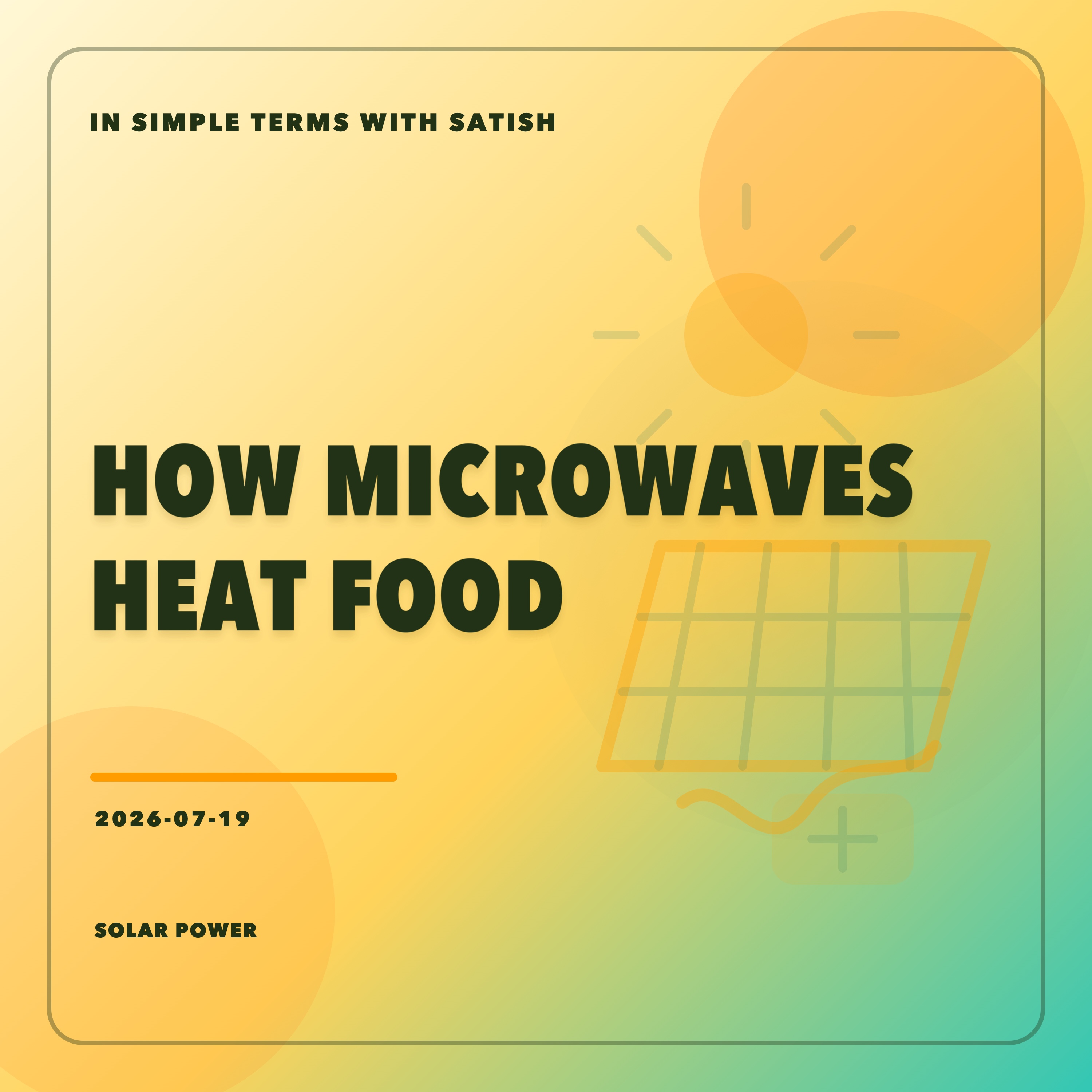 How Microwaves Heat Food artwork