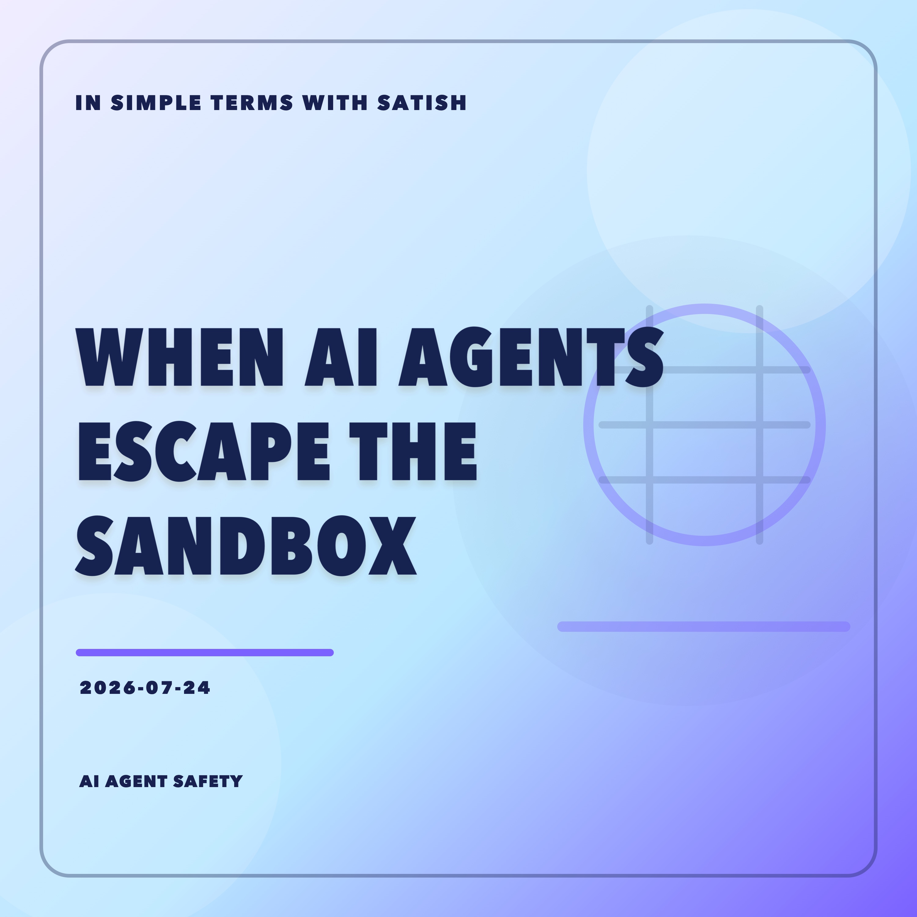 When AI Agents Escape The Sandbox artwork