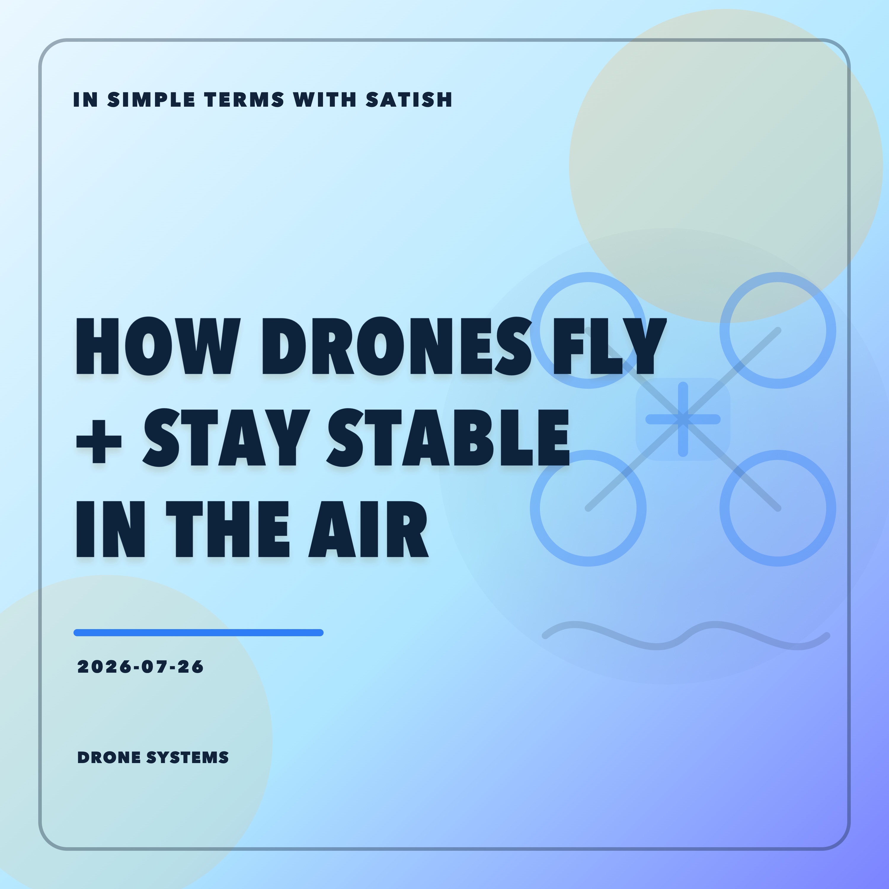How Drones Fly And Stay Stable In The Air artwork