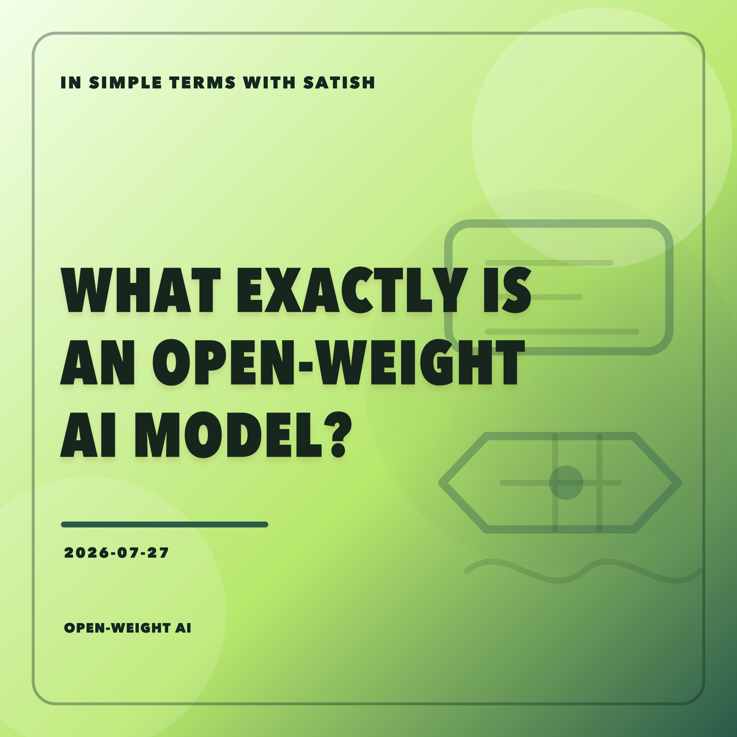 What Exactly Is An Open-Weight AI Model? artwork