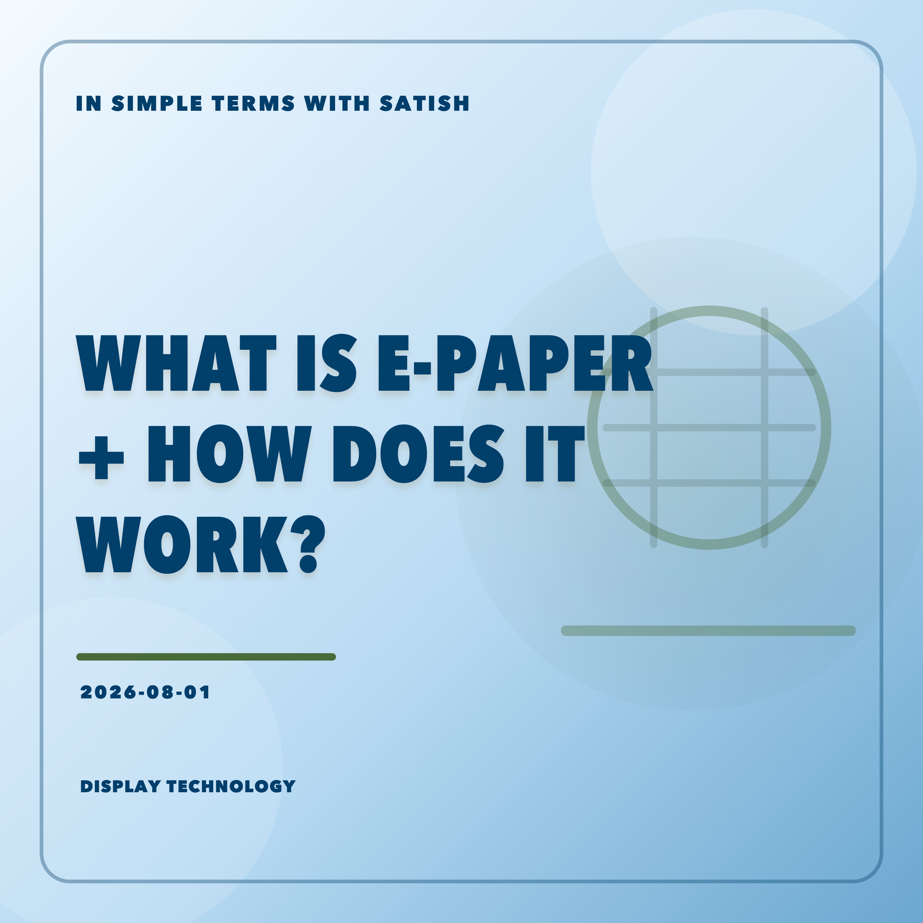 What Is E-Paper and How Does It Work? artwork