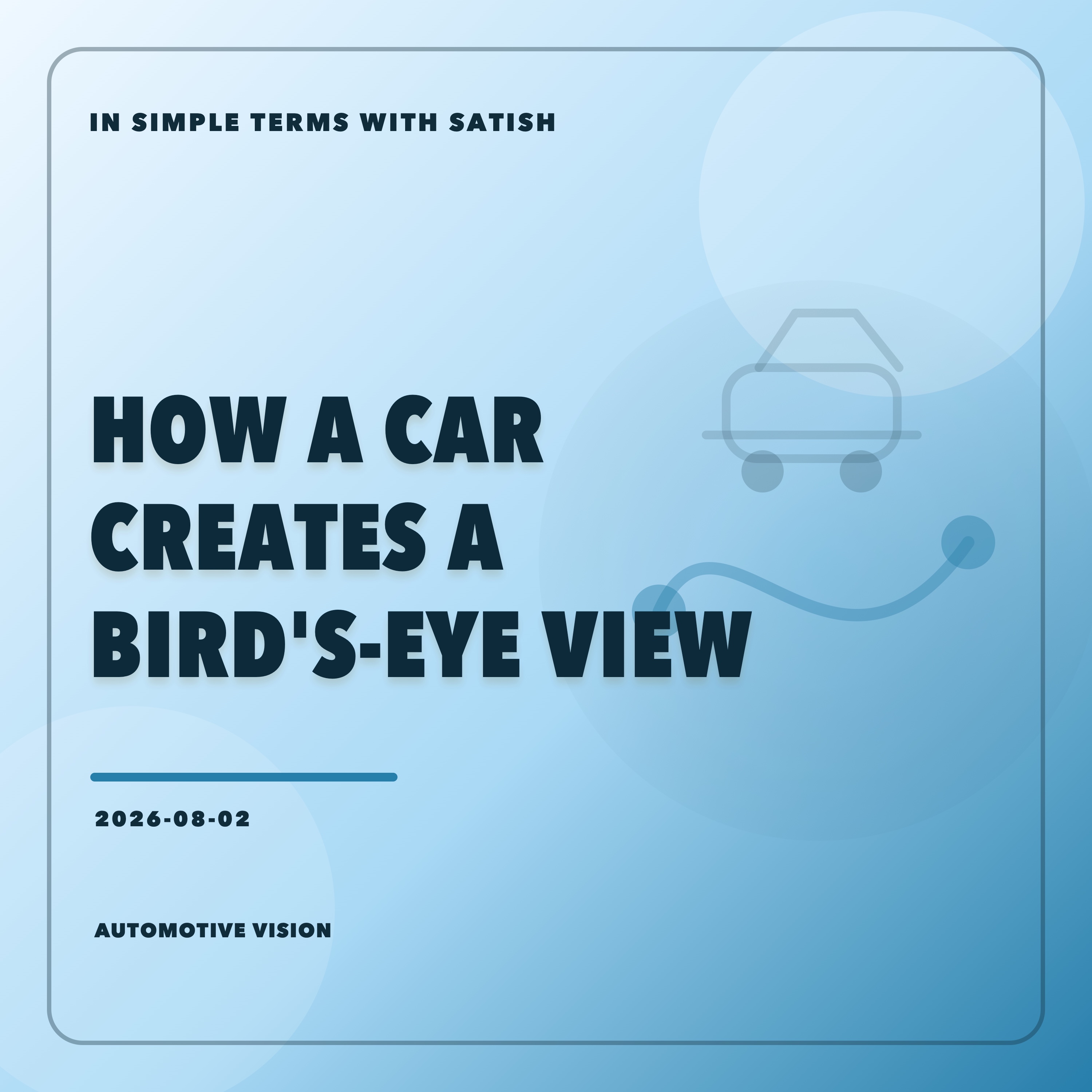 How a Car Creates a Bird's-Eye View artwork