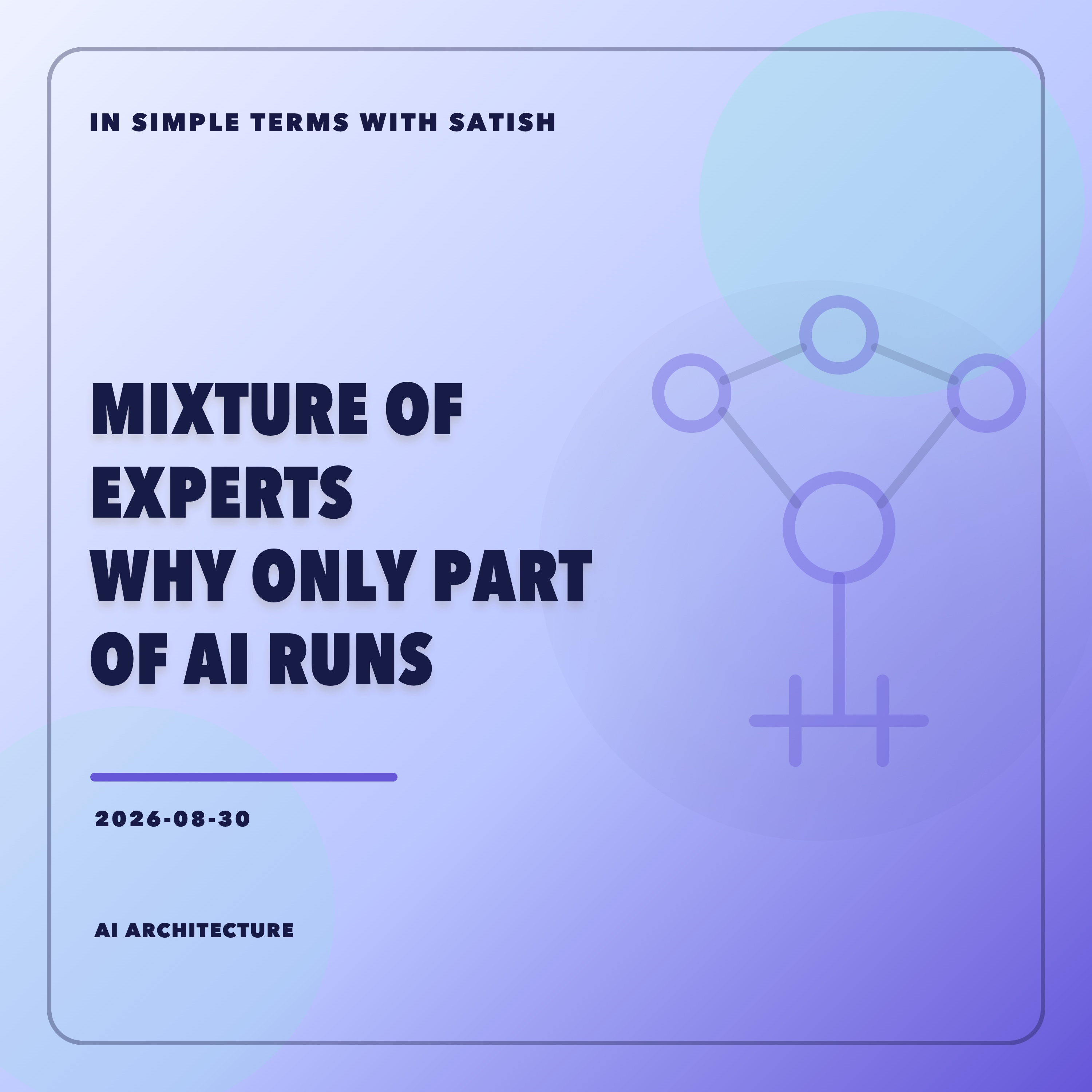 What Is a Mixture of Experts Model—and Why Does Only Part of It Run? artwork
