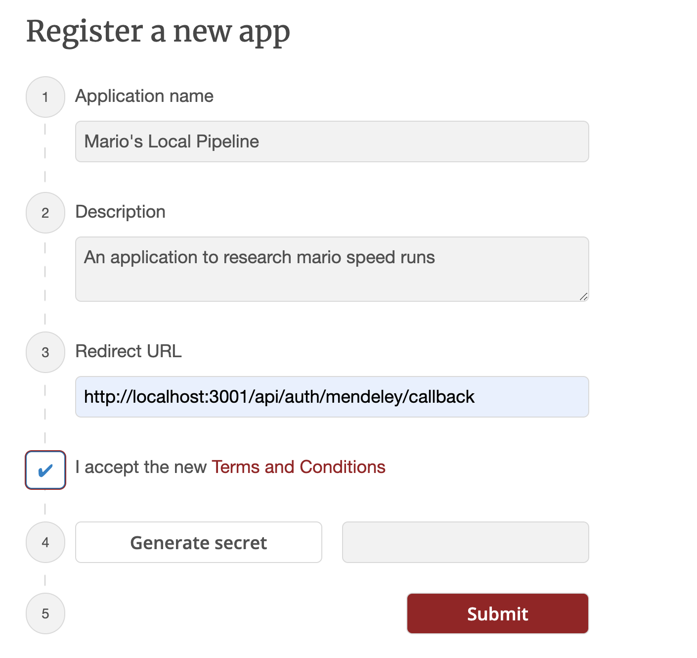 registering