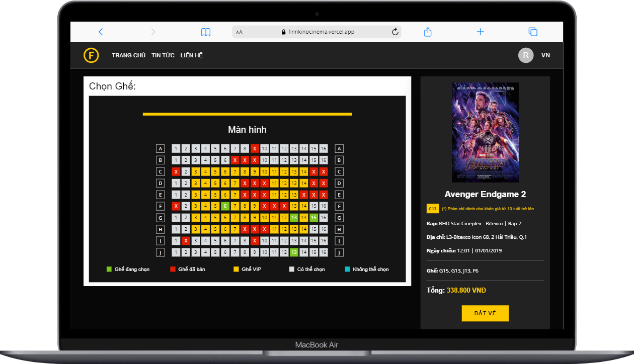 finnkino booking laptop