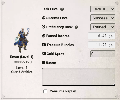 Character Information