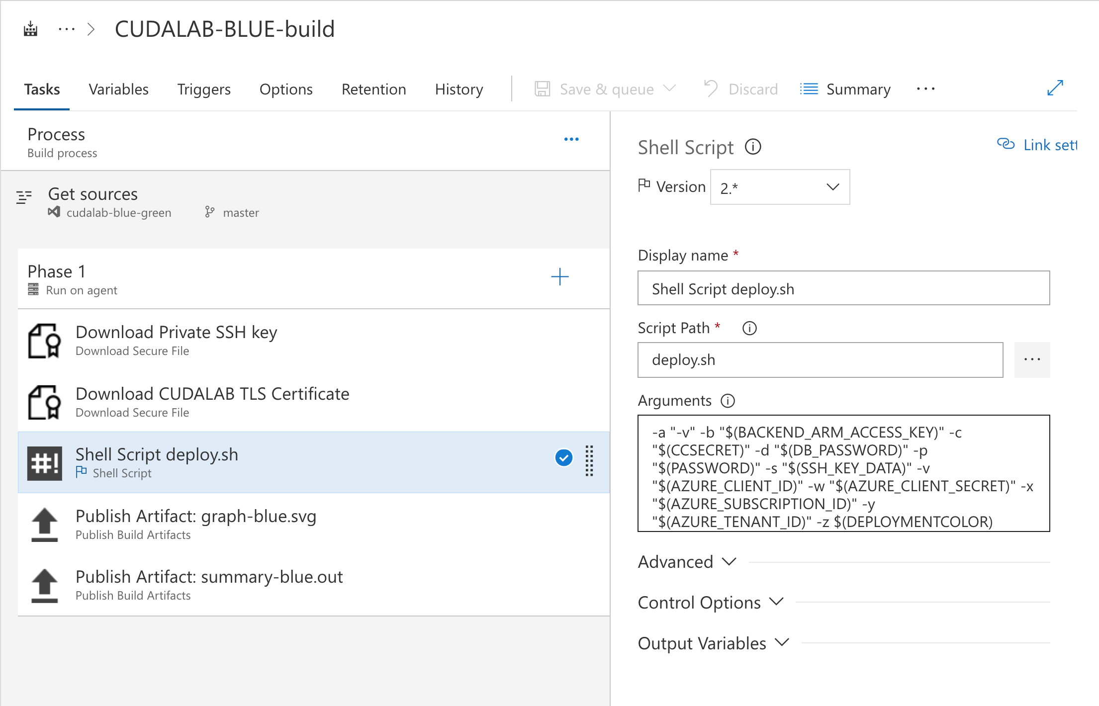 VSTS config